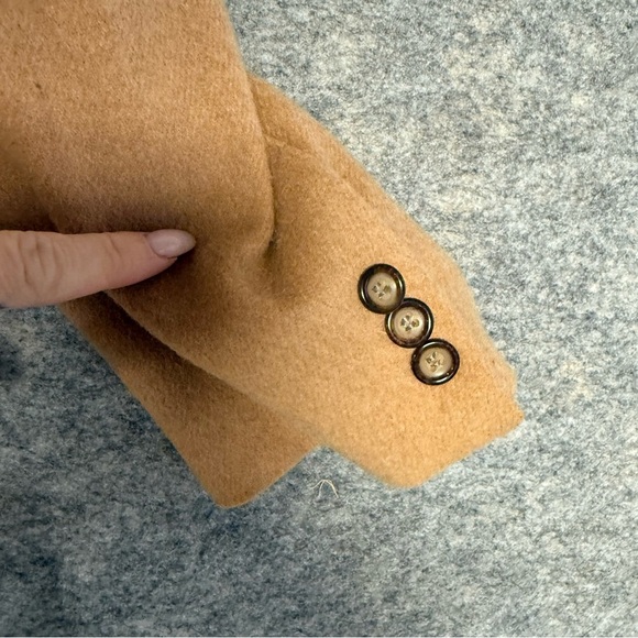 Brown Camel Tan Wool Blazer Made in Canada Classic Tailored Mens Jacket - Picture 8 of 11